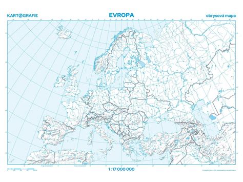 Evropa Nástěnná Politická Mapa