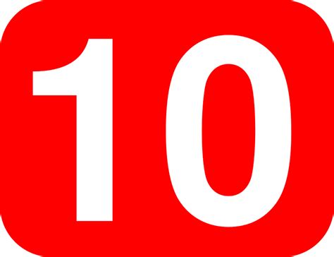 Número 10 Diez Gráficos Vectoriales Gratis En Pixabay