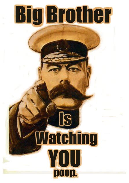 No so much the rather massive things on sometimes on display. Big Brother's a Peeping Tom