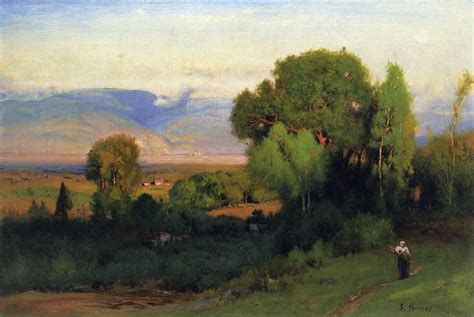 George Inness Circa 1873 1876 Landscape Near Perugia Watercolor