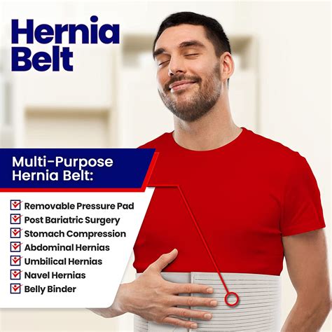 Buy Hernia Belt For Men And Women Beige Abdominal Binder For