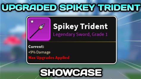 Spikey Trident Before And After Upgrade Showcase 🌊 Blox Fruits