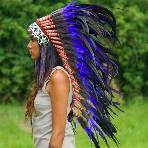 Purple Indian Headdress 95cm Indian Headdress Novum Crafts
