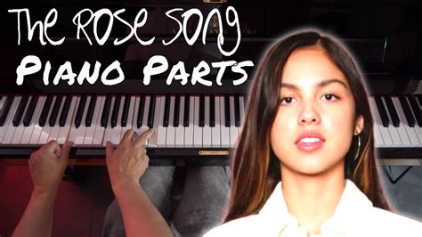 How To Play The Rose Song Olivia Rodrigo Piano Tutorial Accords