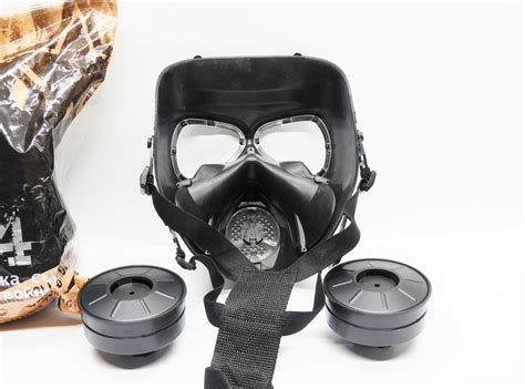 m04 airsoft tactical protective mask full face eye with dual filter fans adjus ebay