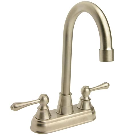 High Arc Brushed Nickel Bar Faucet Free Shipping Today Overstock
