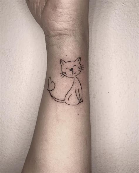 Top 71 Best Cat Outline Tattoo Ideas 2021 Inspiration Guide
