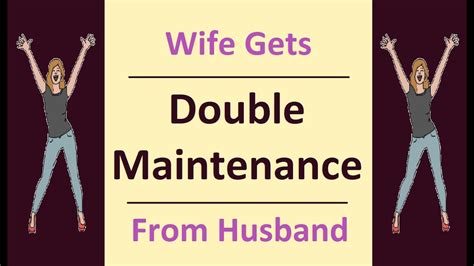Wife Gets Double Maintenance From Husband I Wife Ko Court Ne Double