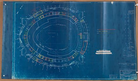 Original Blueprints For The Cleveland Stadium By Osborn Engineering