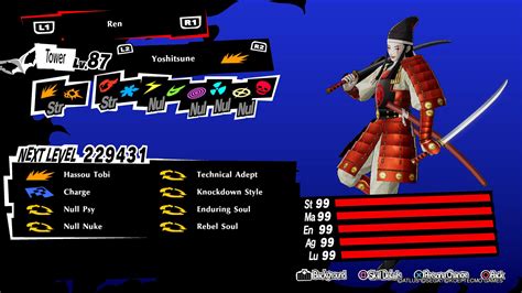 Yoshitsune Build Persona 5 Royal