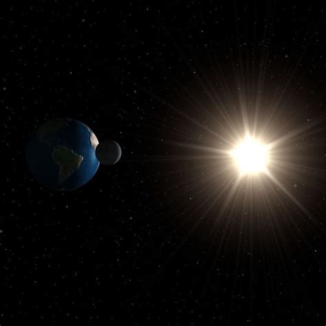 Planets Earth Moon Sun Animated 3d Model Max