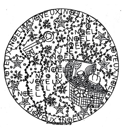 Coloriage Mandala Noel ? Imprimer  ouyterqe