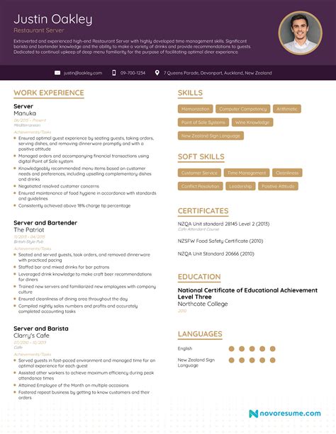 Server Resume 2023 Example And Full Guide