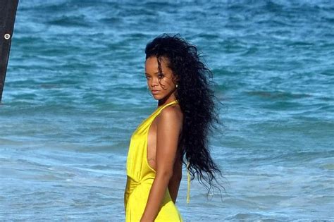 rihanna s sexy poses on the beach after becoming the face of barbados mirror online