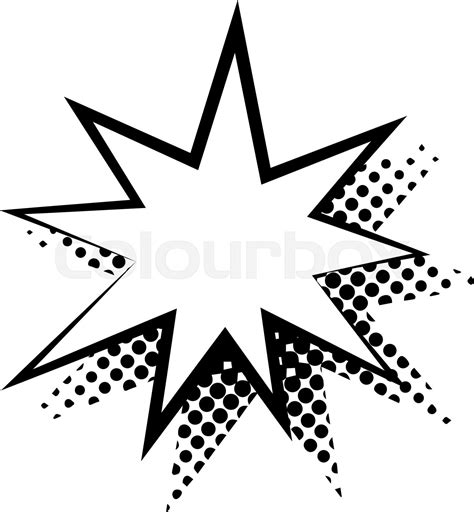 Dialogue Bubble In Star Form Vector Flat Isolated Stock Vector