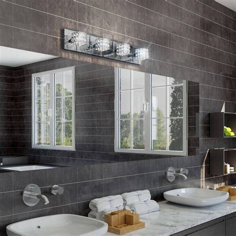 See full list on homedepot.com Artika | Crystal Cube 4-light Vanity Light in 2020 | Light ...