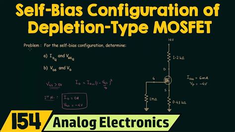 Self Bias Configuration Of Depletion Type Mosfet Youtube
