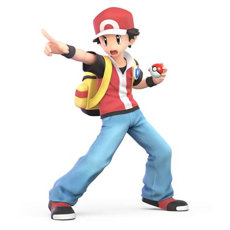 Pokémon Trainer Red Variation As He Appears In Super Smash Bros