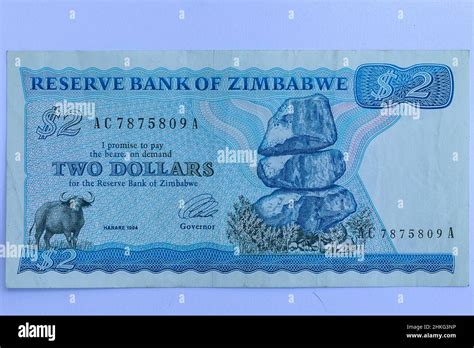 Money Zimbabwe Two Dollar Note Currency History Of Fiat Paper Banking
