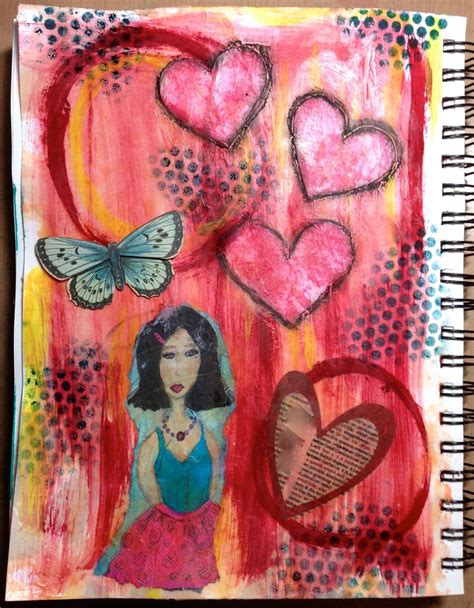 Claudines Art Corner Playing With Beeswax In The Art Journal Today