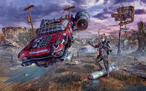 Wallpaper Fallout Wasteland Cars Hd Widescreen High Definition