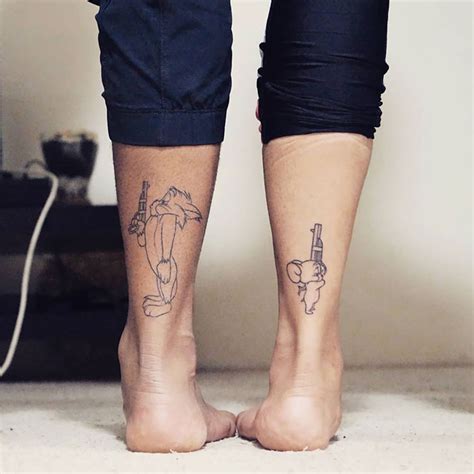 Here are a couple more examples using romantic clichés with a twist: 30 Matching Tattoos That Are As Clever As They Are ...