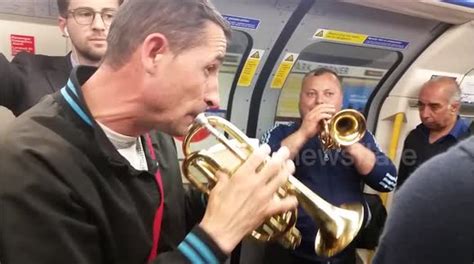 A Band Cheers Up Travellers On London Underground Train Buy Sell Or
