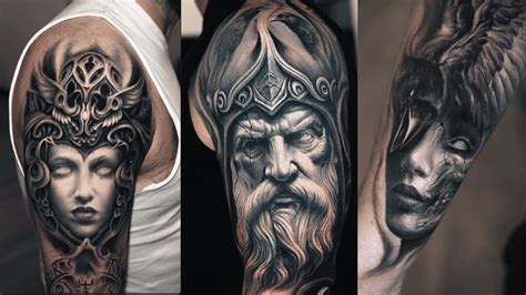The Best Viking Tattoos Featuring Odin Valkyrie Hel And Darwin Enriquez Designs The Best