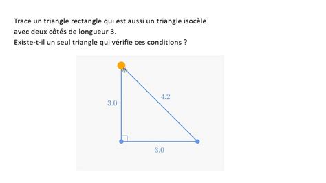 Construire Un Triangle Rectangle Isocèle Youtube