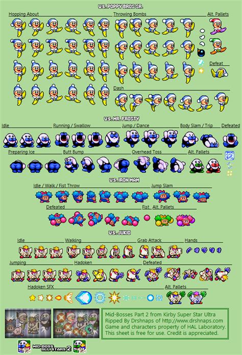 The Spriters Resource Full Sheet View Kirby Super Star Ultra Mid