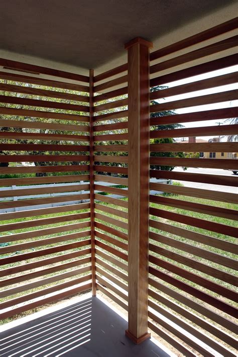 Slat Screen Put Them Closer Together For Shade Purposes Or Alternate Front And Back Allow