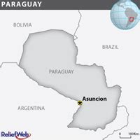 Mapa Paraguay Negra Mapa Black Paraguay Con Fronteras Del Departamento
