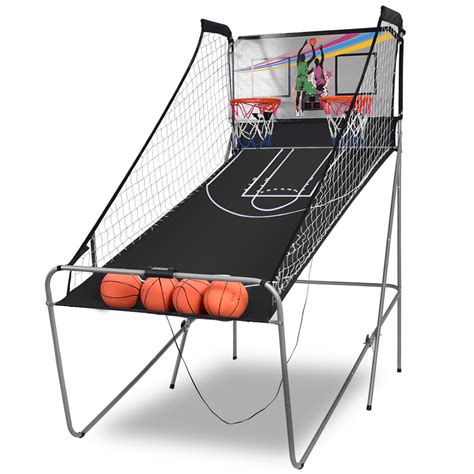 Costway Indoor Basketball Arcade Game Double Electronic Hoops shot 2