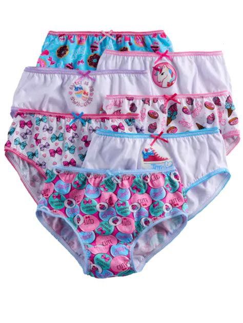 Jojo Siwa Girls Underwear 7 Pack Cotton Panties Little Girls And Big