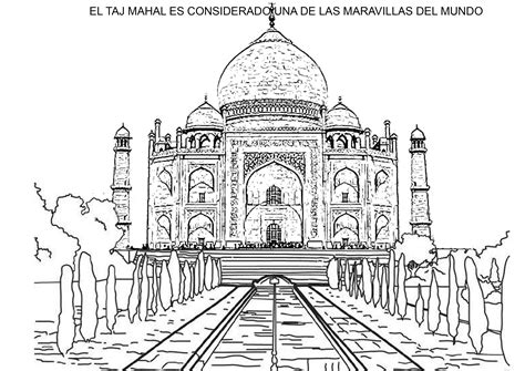 Taj Mahal Arte Con Líneas Arte Dibujos