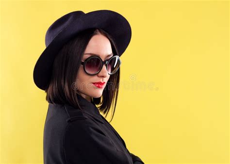 Fashion Stylish Lady In Sunglasses Stock Image Image Of Color Caucasian 58175975