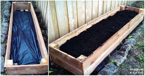 A simple yet great design of wood bench! Hammers and High Heels: Memorial Day Mini Project- DIY Raised Garden Beds!