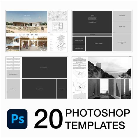 20 Free Project Boards Templates Pack Architecture Portfolio Layout