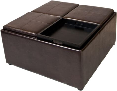 An ottoman is softer to look at than a coffee. Amazon.com - Simpli Home Avalon Coffee Table Storage ...