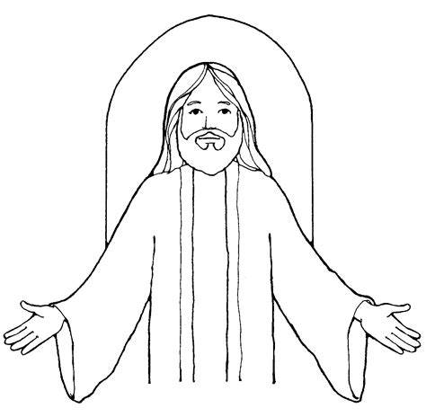 Jesus Clipart For Kids Black And White 10 Free Cliparts Download
