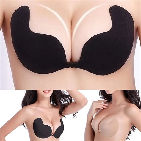 Fashion Women Sexy Silicone Self Adhesive Push Up Bras Strapless Invisible Intimates Bras