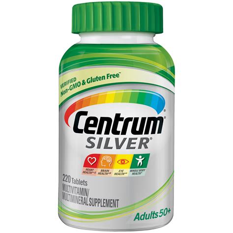 Centrum Multivitaminmultimineral Adults 50 Tablets 220 Ct