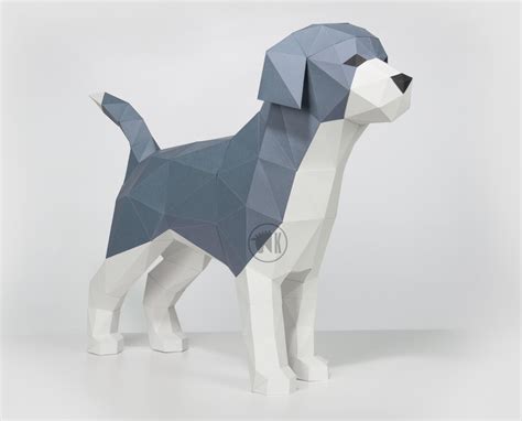 Dog Papercraft Template Free