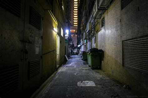 Hong Kong Alleyways Alleyway High Tech Low Life Cyberpunk City