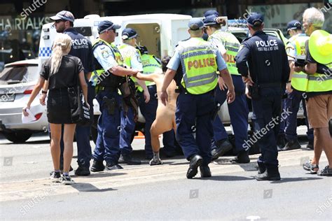 Police Arrest Naked Woman Protester End Editorial Stock Photo Stock