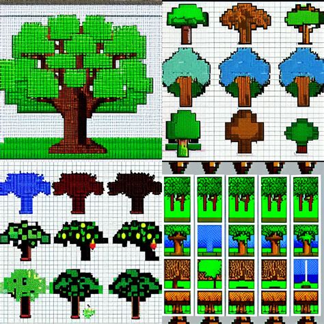 Pixel Art Tree Tileset Trees Pixelart Stable Diffusion Openart My Xxx