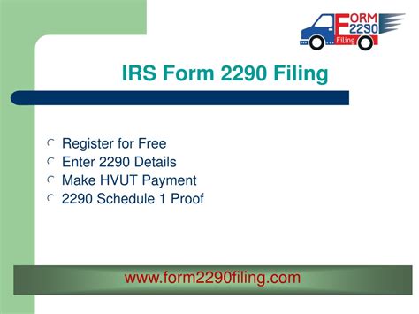Ppt Irs Form 2290 Online File Tax Form 2290 Online E File 2290