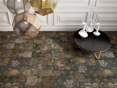 Freestile Carpet Tiles With Floral Pattern By Object Carpet Design
