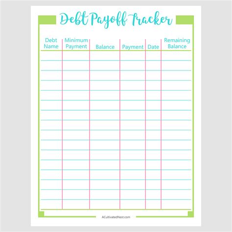 Check spelling or type a new query. Printable Debt Payoff Tracker | Debt payoff, Credit card ...