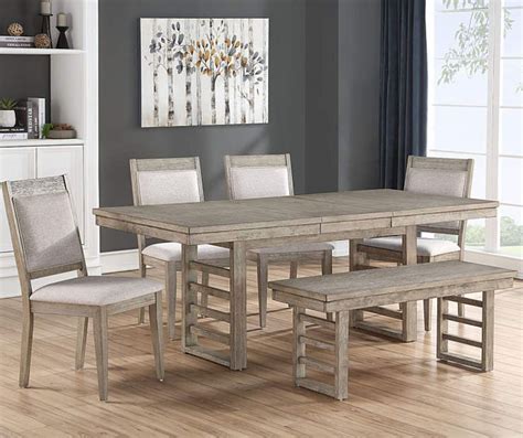 Shop wayfair for all the best 6 kitchen & dining chairs and chair sets. Ellington Trestle Gray 6-Piece Dining Set | Dining room ...